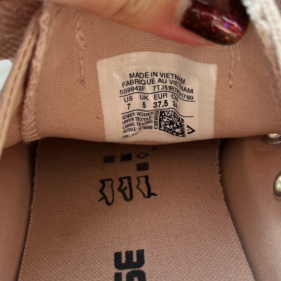 Converse pink & gold 7 - Picture 6 of 7